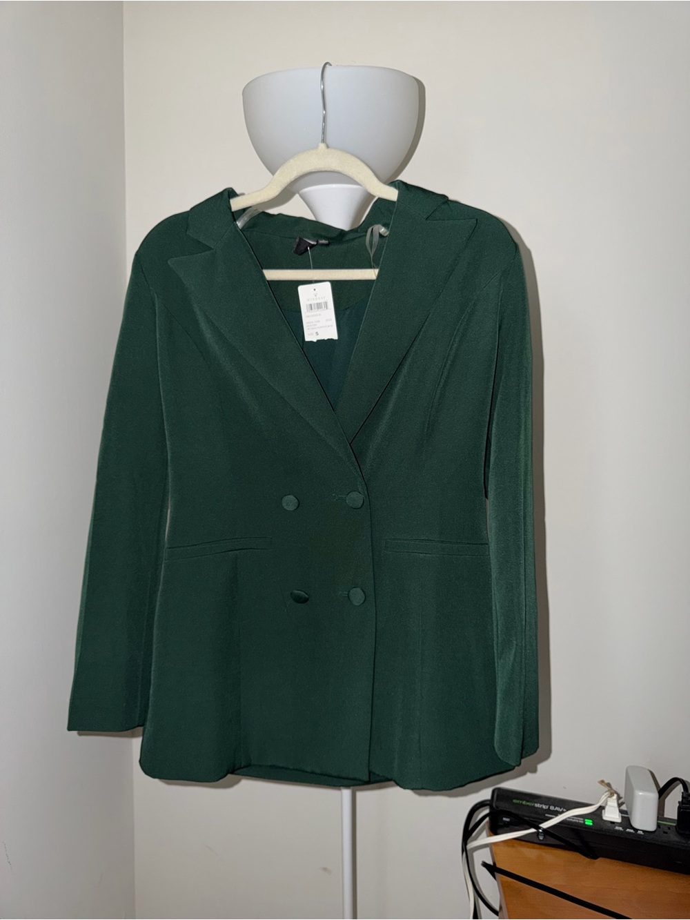 Brand New Windsor Hunter Green Double-Breasted Blazer